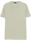Tom Ford Cotton Blend Melange Crew Neck T-shirt Clothing