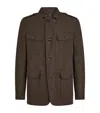 Tom Ford Cotton-blend Military Jacket In Brown