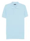 Tom Ford Sky Blue Solid Polo