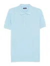 Tom Ford Sky Blue Solid Polo In Multi