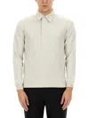 Tom Ford Cotton Blend Rugby Polo In White