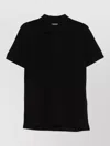 Tom Ford Mens Black Short-sleeve Lyocell-cotton Piquet Polo Shirt In Black