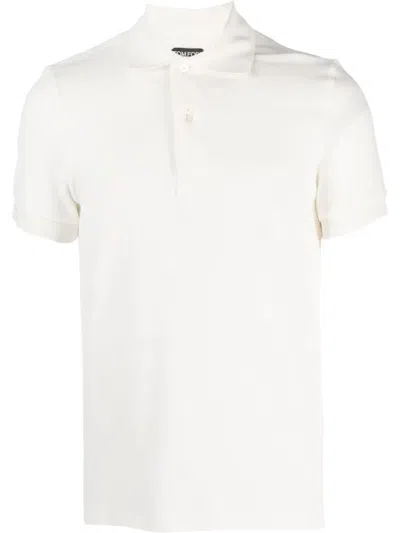 TOM FORD COTTON-BLEND POLO SHIRT