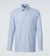 Tom Ford Cotton-blend Shirt In Blue