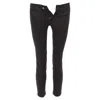 Tom Ford Cotton Blend Silver Staple Embellished Skinny Jeans In Brown