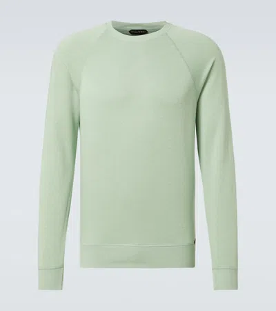 Tom Ford Cotton-blend Sweater In Pistachio