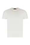 Tom Ford Pink Cotton Blend T-shirt In White