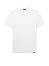 Tom Ford Placed Rib Slim-fit Lyocell And Cotton-blend Jersey T-shirt In White