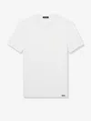 Tom Ford Placed Rib Slim-fit Lyocell And Cotton-blend Jersey T-shirt