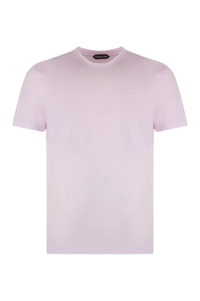 Tom Ford Cotton Blend T-shirt In Pink