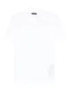 Tom Ford White Crewneck T-shirt With Logo Embroidery On The Front And Perforated Design In Cotton Man In White