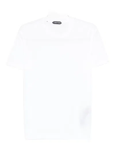 Tom Ford Short Sleeved Crewneck T-shirt In White