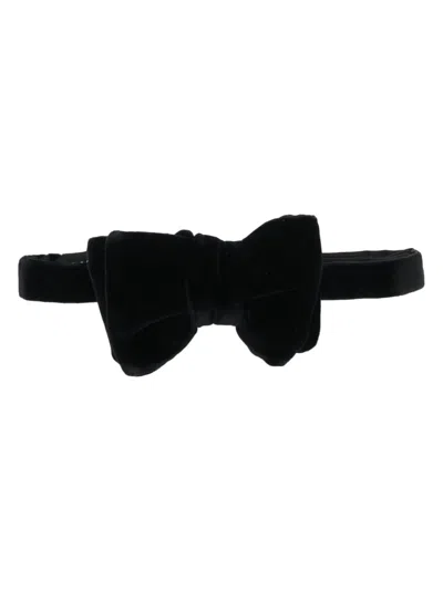 Tom Ford Cotton Bow Tie In Black