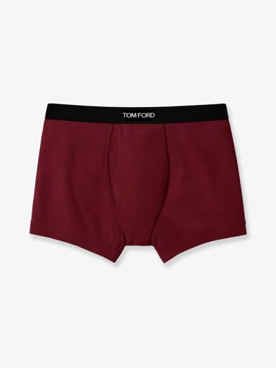 Tom Ford Branded-waistband Boxer Shorts In Red