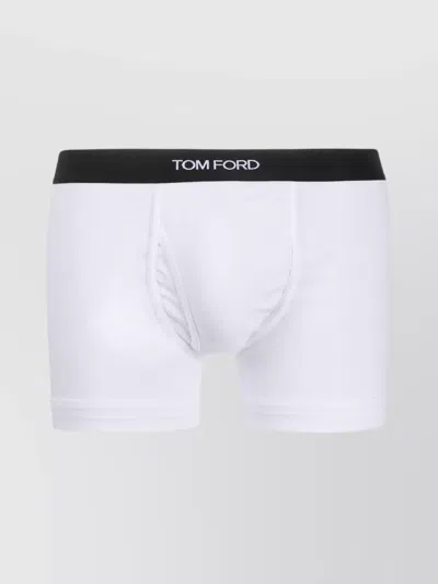 Tom Ford Cotton Boxer Briefs Logo Pack Two In Multicolor