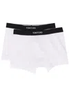 Tom Ford Mens Grey Logo-waistband Stretch-cotton Boxers Pack Of Two