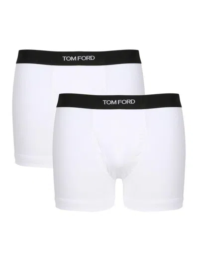 Tom Ford Cotton Boxer Briefs Two Pack In White