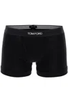 Tom Ford Cotton Boxer Briefs With Logo Band In Nero (black)