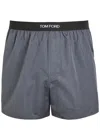 Tom Ford Short With Logo In Gray