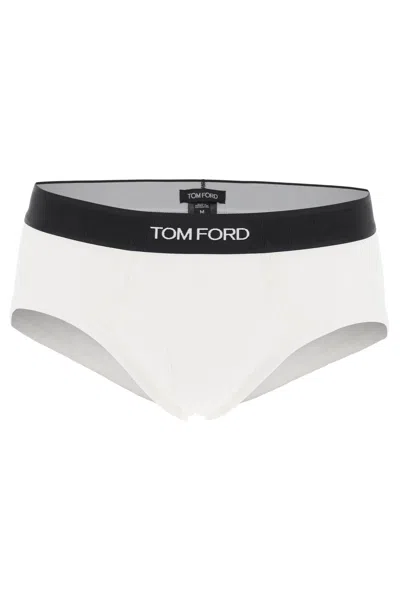 TOM FORD COTTON BRIEFS WITH ELASTIC BAND