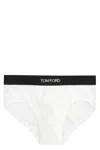 Tom Ford Cotton Briefs With Elastic Band In White