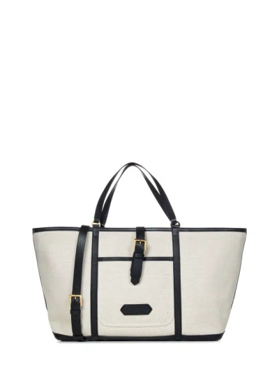 Tom Ford Cotton Canvas Tote In White