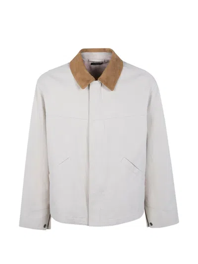 Tom Ford Cotton Canvas Workwear Jacket In White