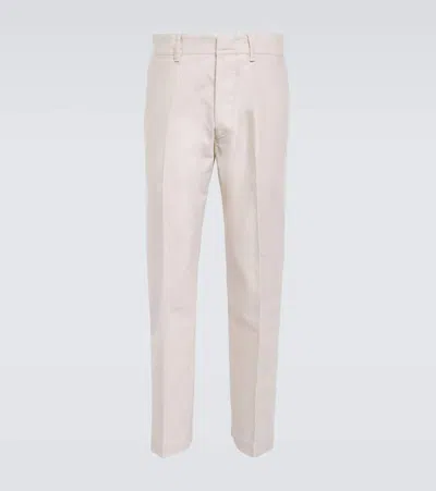 Tom Ford Cotton Chino Sport Pants In Rock