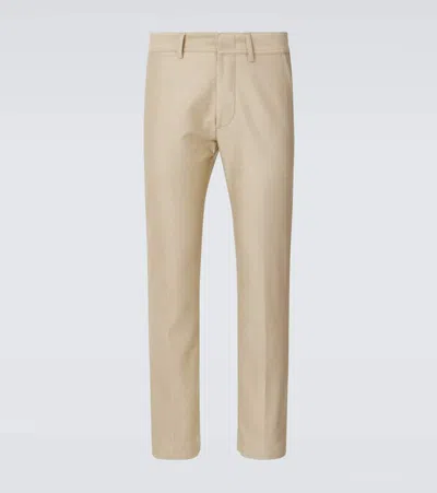 Tom Ford Cotton Chinos In Beige
