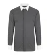 Tom Ford Cotton Contrast-trim Shirt In Black