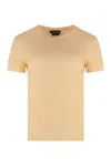 Tom Ford Cotton Crew-neck T-shirt In Salmon Pink