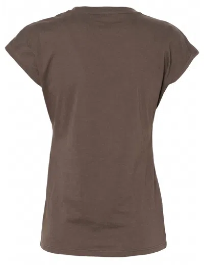 Tom Ford Cotton Crewneck T-shirt In Brown