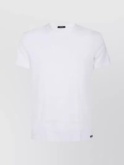 Tom Ford Cotton Crewneck T-shirt In White