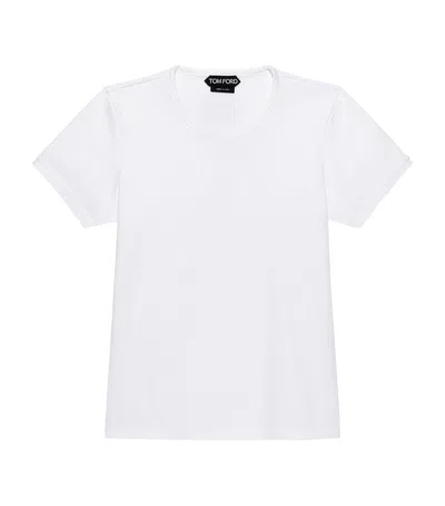 Tom Ford Cotton Crew-neck T-shirt In White