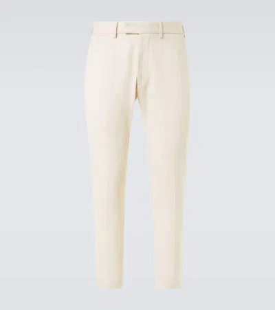 Tom Ford Cotton Drill Chinos In White