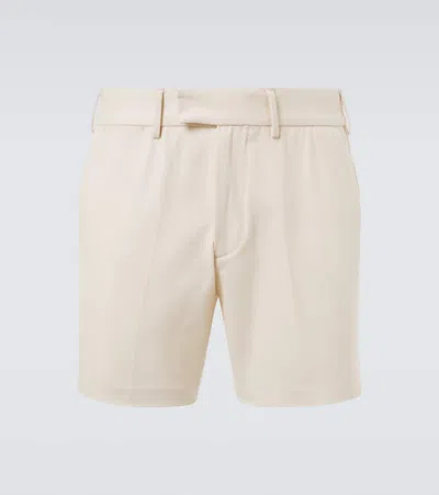 Tom Ford Cotton Drill Shorts In White