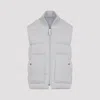 Tom Ford Quilted Ribbed Collar Side Pockets Jacket In Gray