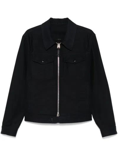 Tom Ford Cotton Jacket In Blue