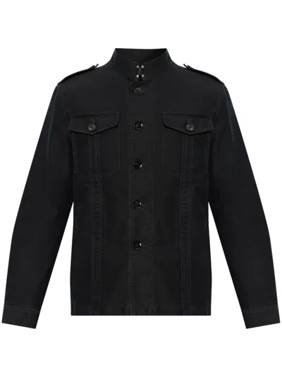 Tom Ford Cotton Jacket In Blue