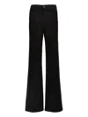 Tom Ford Black Stretch Twill Denim Wide Flare Jeans In Black