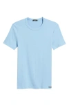 Tom Ford Cotton Jersey Crewneck T-shirt In Blue