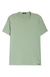 Tom Ford Cotton Jersey Crewneck T-shirt In Pale Sage
