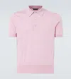 Tom Ford Cotton Jersey Polo Shirt In Pink
