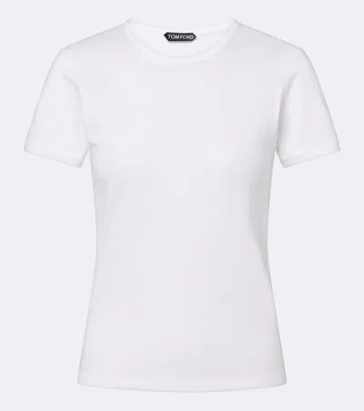 Tom Ford Cotton Jersey T-shirt In White