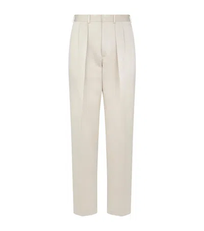 Tom Ford Cotton-mulberry Silk Trousers In Pink