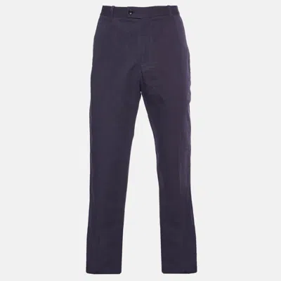 Pre-owned Tom Ford Cotton Trousers 52 In Purple
