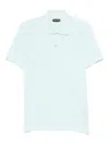 Tom Ford Sky Blue Solid Polo In Blue