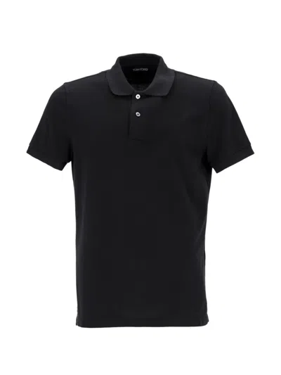 Pre-owned Tom Ford Cotton Polo Shirt In Black