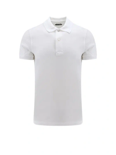 Tom Ford Cotton Polo Shirt In White