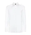 Tom Ford Broadcloth Button Long Sleeve Shirt In White